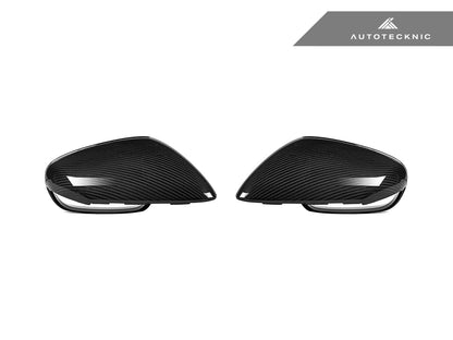 AutoTecknic Replacement Dry Carbon Mirror Covers - Porsche 992 - Graveyard Performance