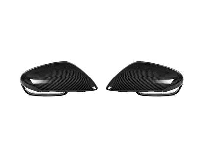 AutoTecknic Replacement Dry Carbon Mirror Covers - Porsche 992 - Graveyard Performance