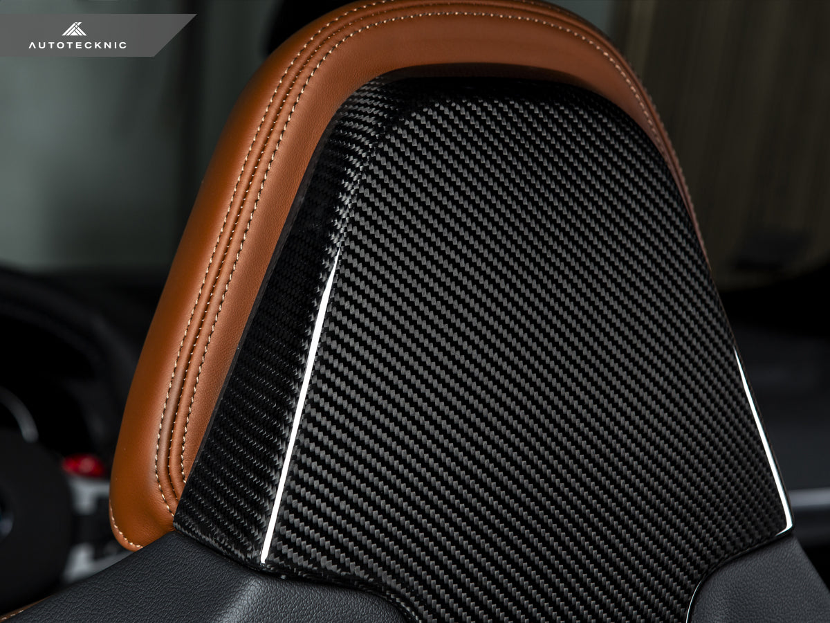 AutoTecknic Dry Carbon Seat Back Cover Set - F97 X3M | F98 X4M - Graveyard Performance