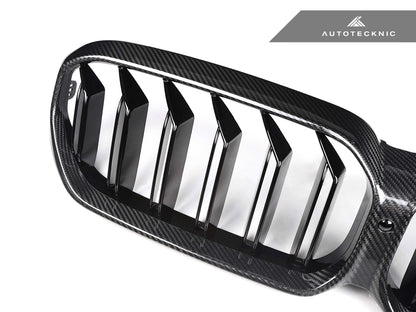 AutoTecknic Dry Carbon Fiber Dual-Slats Front Grilles - G30 5-Series LCI - Graveyard Performance