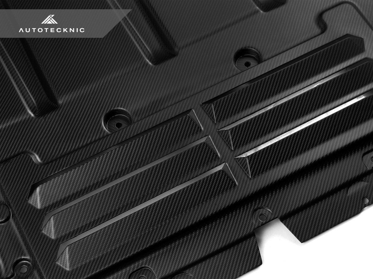 AutoTecknic Pre-Preg Carbon Oil Cooler Skit Plate - G90/ G99 M5 - Graveyard Performance