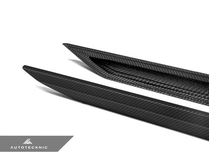 AutoTecknic Dry Carbon Fiber Side Skirt Extension Set - G90/ G99 M5 - Graveyard Performance