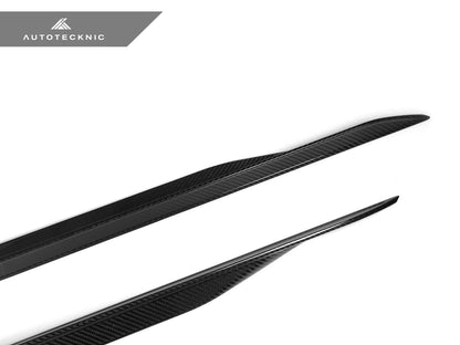 AutoTecknic Dry Carbon Fiber Side Skirt Extension Set - G60 5-Series - Graveyard Performance