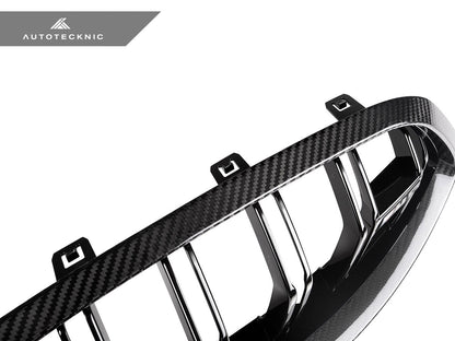 AutoTecknic Dry Carbon Dual-Slats Front Grille - F91/ F92/ F93 M8 - Graveyard Performance
