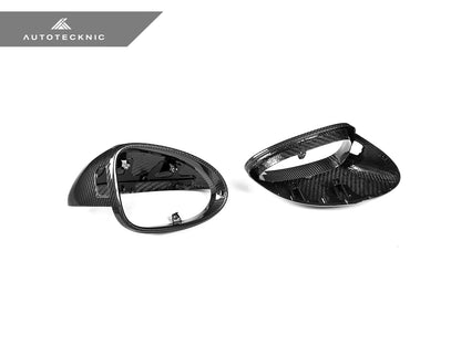AutoTecknic Replacement Dry Carbon Mirror Covers - Porsche 95B Macan - Graveyard Performance