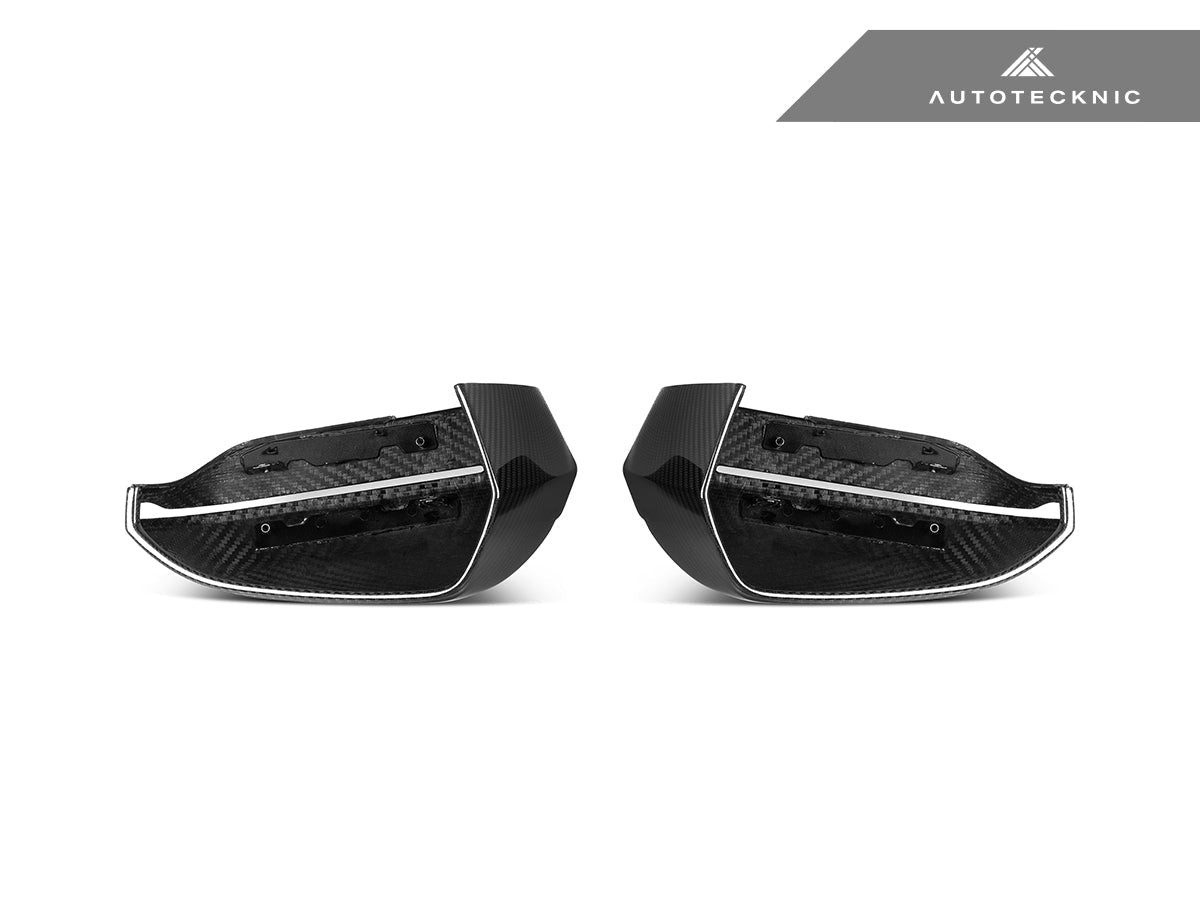 AutoTecknic Dry Carbon Fiber Mirror Cap Set - G60 5-Series | G70 7-Series - Graveyard Performance