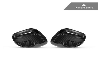 AutoTecknic Replacement Dry Carbon Mirror Covers - Porsche 971 Panamera - Graveyard Performance
