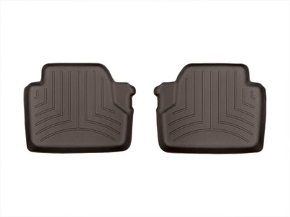 WeatherTech 2014+ BMW 4-Series Rear FloorLiner - Cocoa - Graveyard Performance