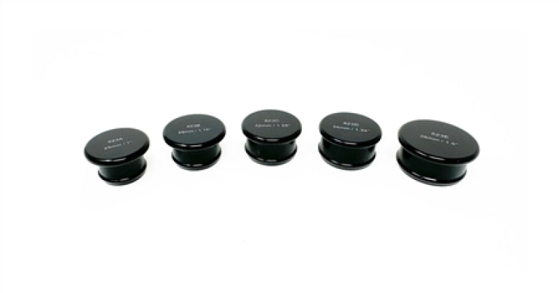 Torque Solution Billet Aluminum Hose Blanking Plug Set (5 Sizes - 25 thru 38mm / 1 thru 1.5in) - Graveyard Performance