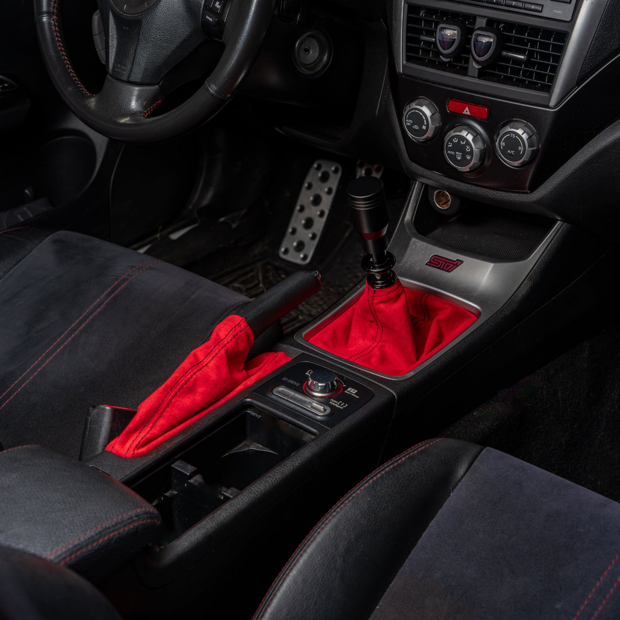 Billetworkz Premium Alcantara Shift Boot – Subaru STI 2008–2014 - Graveyard Performance