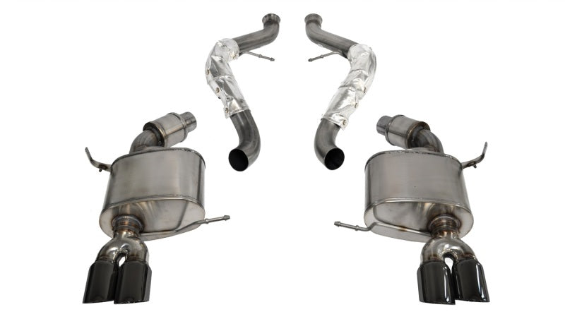 Corsa 2008-2012 BMW M3 Convertible E93 Black Sport Cat-Back Exhaust - Graveyard Performance