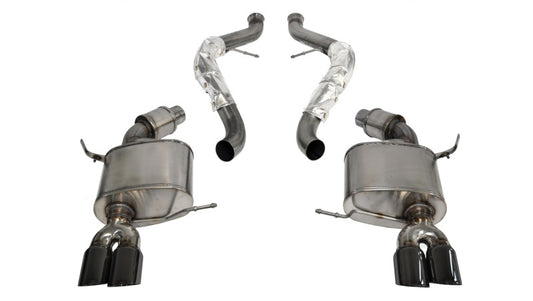 Corsa 2008-2012 BMW M3 Convertible E93 Black Sport Cat-Back Exhaust - Graveyard Performance