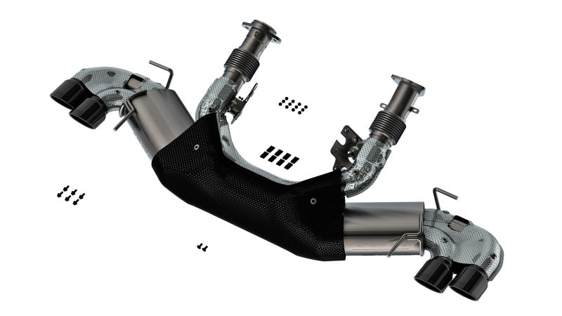 Borla 20-23 Chevy Corvette 6.2L V8 AT w/o NPP 3in ATAK Catback Exhaust - Black Chrome Tips - Graveyard Performance