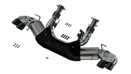 Borla 20-23 Chevy Corvette 6.2L V8 AT w/o NPP 3in ATAK Catback Exhaust - Black Chrome Tips - Graveyard Performance