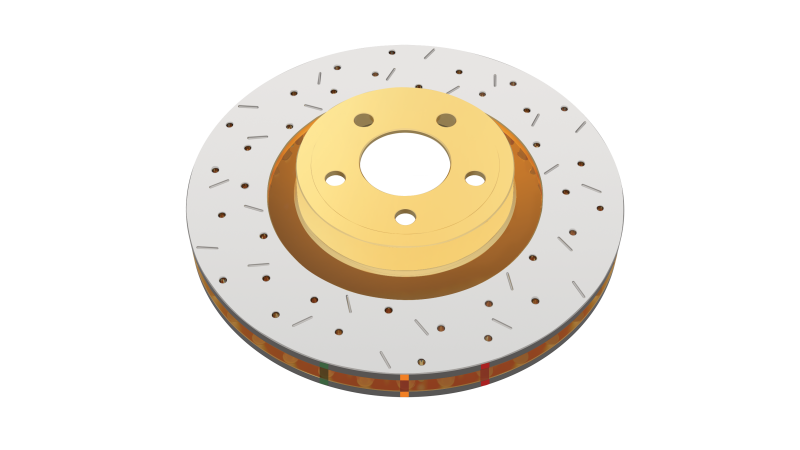 DBA 2009 Chevrolet Corvette ZR1 4000 Series Drilled and Slotted Rear Rotor - Graveyard Performance