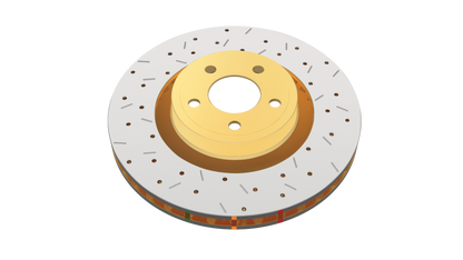 DBA 00-05 S2000 Rear Drilled & Slotted 4000 Series Rotor - Graveyard Performance