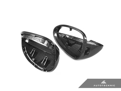 AutoTecknic Replacement Dry Carbon Mirror Covers - Porsche 95B Macan - Graveyard Performance