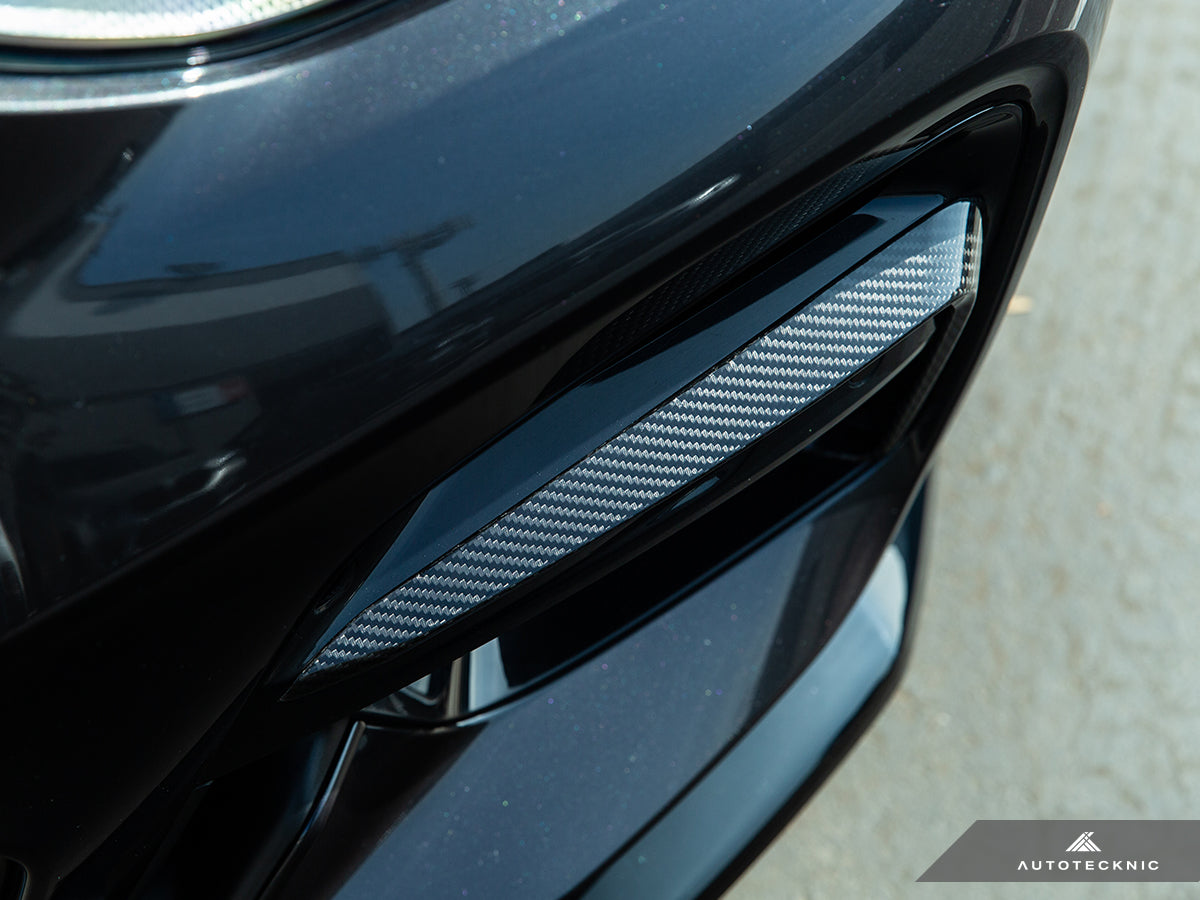 AutoTecknic Carbon Fiber Front Bumper Trim Set - G01 X3 | G02 X4 M40I Pre-LCI - Graveyard Performance