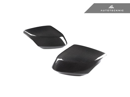 AutoTecknic Replacement Dry Carbon Mirror Covers - Chevrolet C8 Corvette - Graveyard Performance