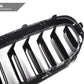 AutoTecknic Dry Carbon Fiber Dual-Slats Front Grilles - G30 5-Series LCI