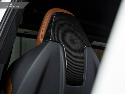 AutoTecknic Dry Carbon Seat Back Cover Set - F97 X3M | F98 X4M - Graveyard Performance