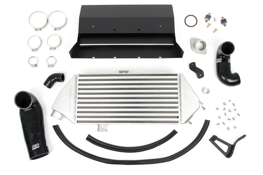 GrimmSpeed Top Mount Intercooler Kit Inc. Splitter Thermal Dispersant Black For Subaru 05-09 LGT