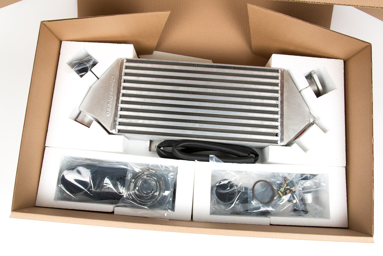 GrimmSpeed Top Mount Intercooler Kit Inc. Splitter Thermal Dispersant Black For Subaru 08-14 WRX