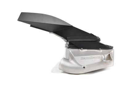 GrimmSpeed Top Mount Intercooler Kit Inc. Splitter Thermal Dispersant Black For Subaru 15-21 WRX