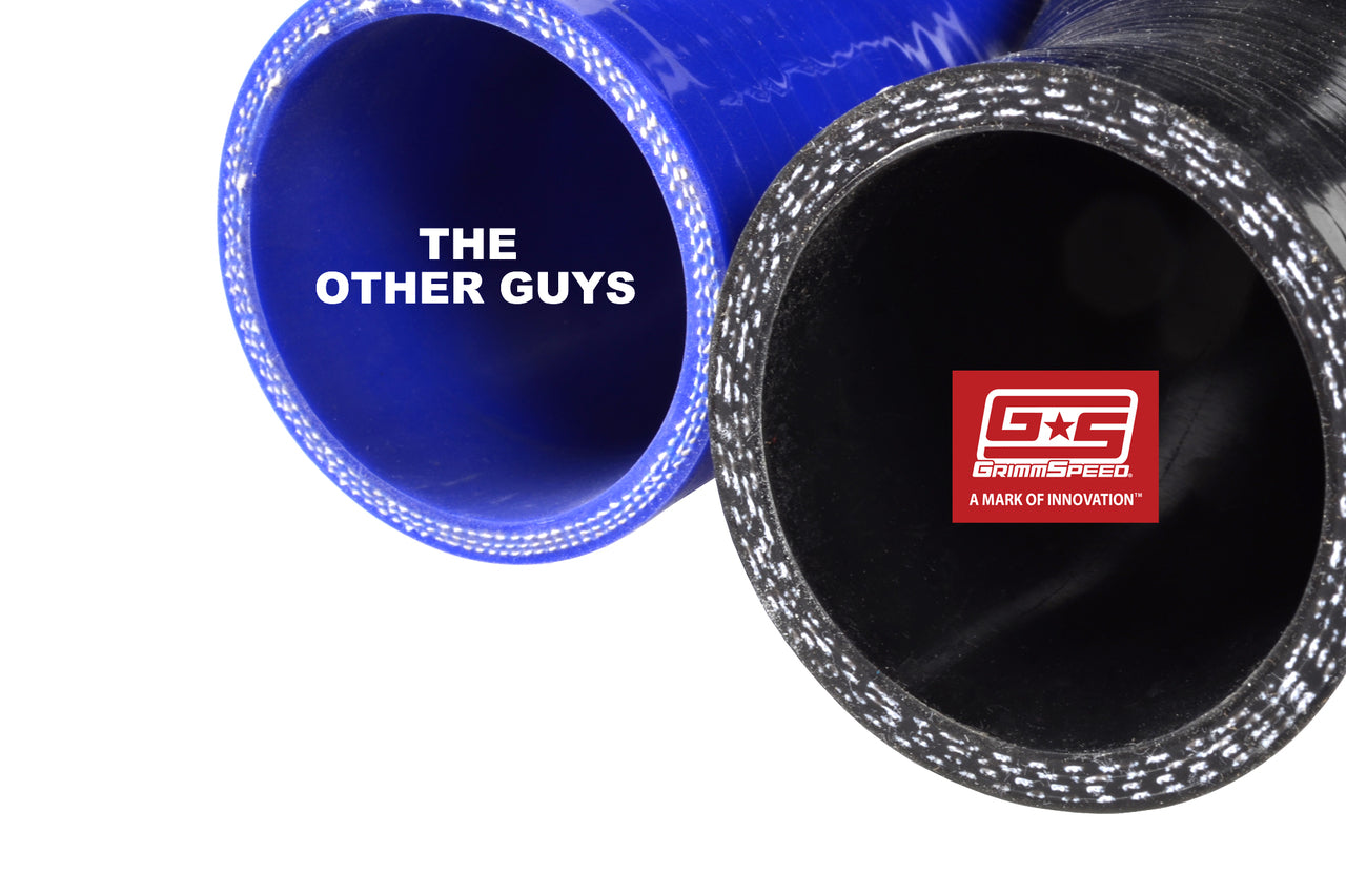 GrimmSpeed Top Mount Intercooler Silicone Coupler Kit Black For Subaru 04-21 STI 02-07 WRX 04-08 FXT w/STI Style TMIC