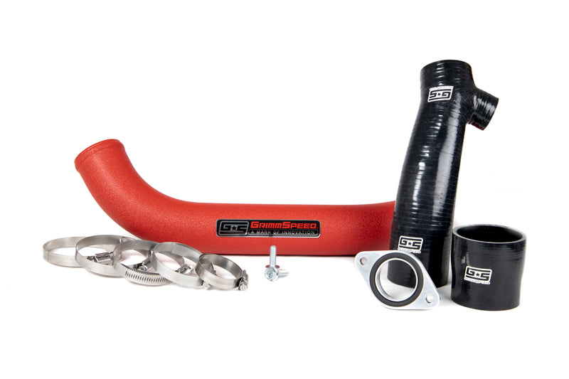 GrimmSpeed Top Mount Intercooler Charge Pipe Kit Black For Subaru 15-21 WRX