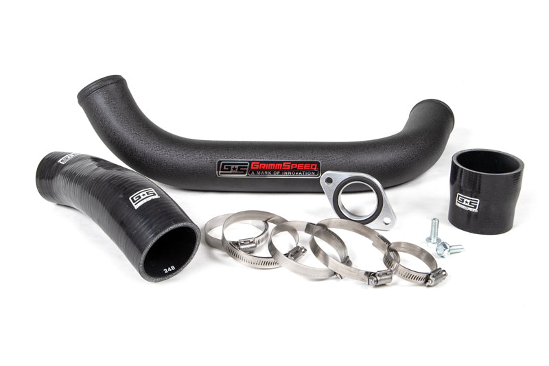 GrimmSpeed Top Mount Intercooler Charge Pipe Kit Black For Subaru 15-21 WRX