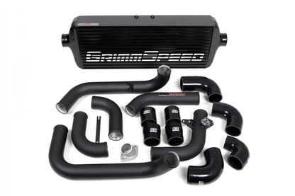 GrimmSpeed Front Mount Intercooler Kit Inc. Red Piping For Subaru 08-14 WRX