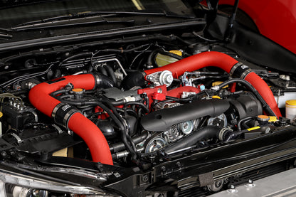 GrimmSpeed Front Mount Intercooler Kit Inc. Red Piping For Subaru 15-21 STI