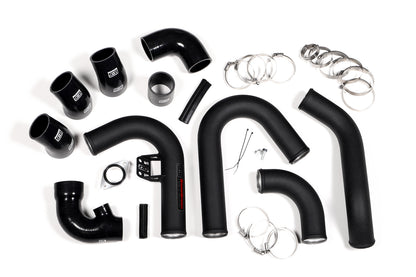 GrimmSpeed Front Mount Intercooler Kit Inc. Black Piping For Subaru 15-21 WRX