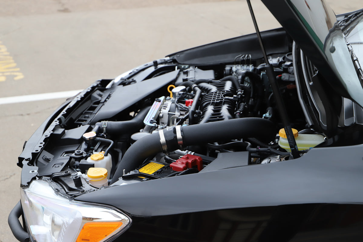 GrimmSpeed Front Mount Intercooler Kit Inc. Black Piping For Subaru 15-21 WRX