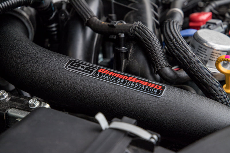 GrimmSpeed Top Mount Intercooler Charge Pipe Kit Red- For Subaru 15-21 WRX