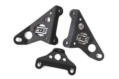 GrimmSpeed Front Mount Intercooler Kit Black Coated Inc. Red Piping For Subaru 15-21 WRX