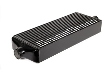 GrimmSpeed Front Mount Intercooler Kit Black Coated Inc. Red Piping For Subaru 15-21 WRX