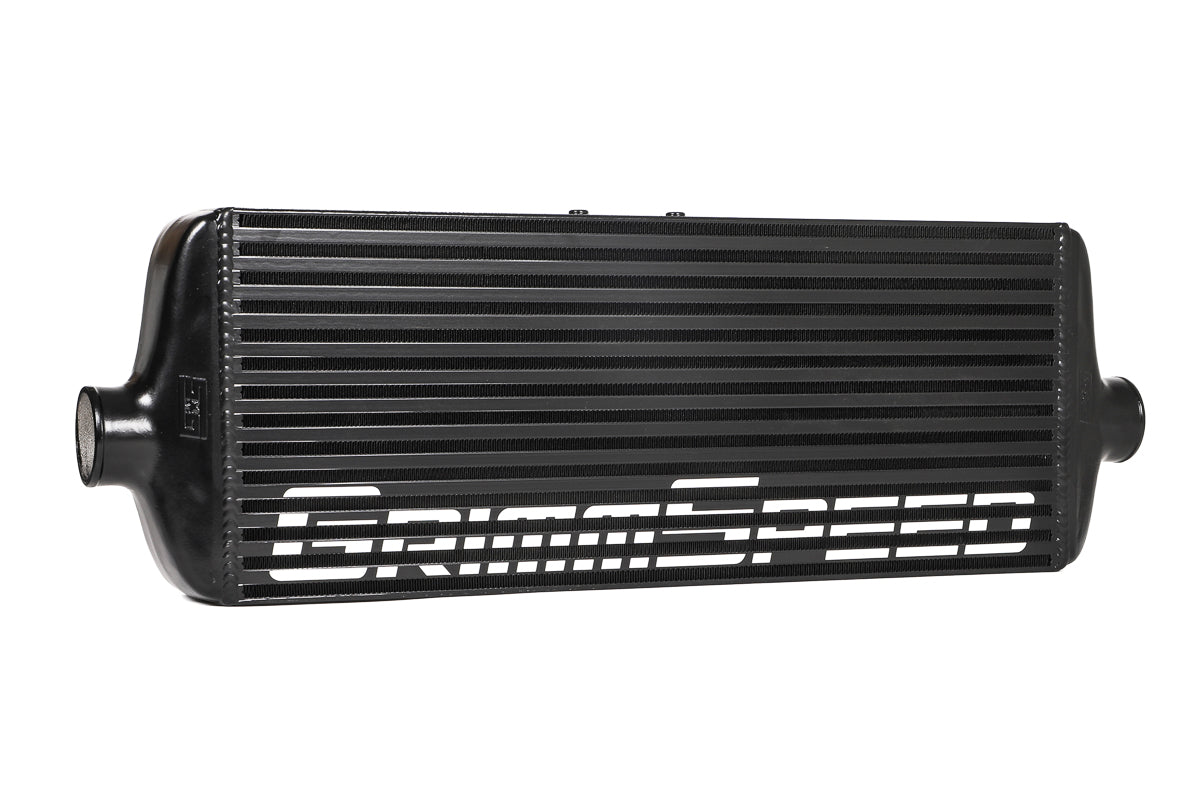 GrimmSpeed Front Mount Intercooler Kit Black Coated Black Piping For Subaru 15-21 STI