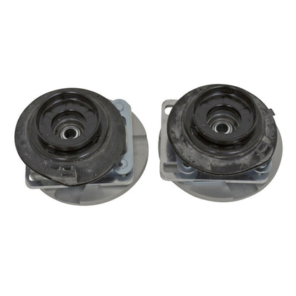 BBK 05-14 Mustang Caster Camber Plate Kit - Silver Anodized Finish - Graveyard Performance