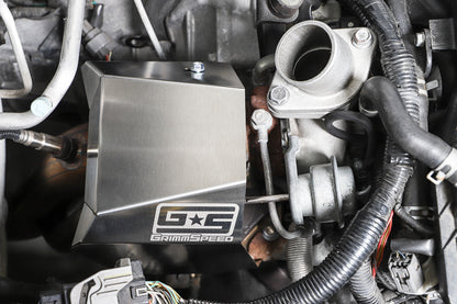 GrimmSpeed Turbo Heat Shield V2 Black CERAMIC COATING For Subaru 02-21 Turbo EJ Engines - Graveyard Performance