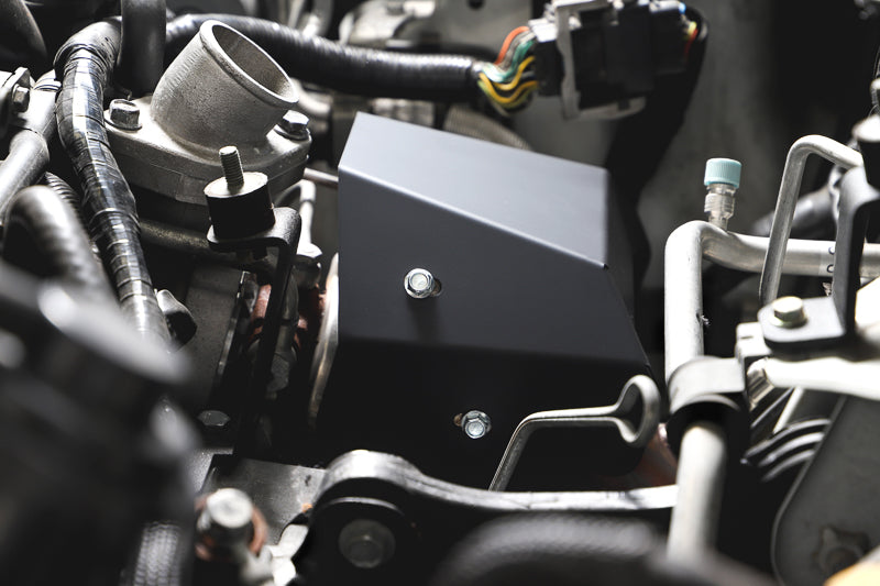 GrimmSpeed Turbo Heat Shield V2 Black CERAMIC COATING For Subaru 02-21 Turbo EJ Engines - Graveyard Performance