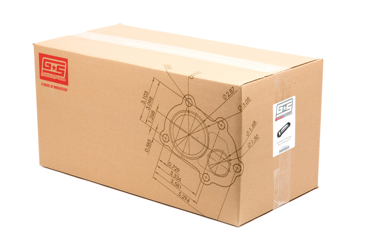 GrimmSpeed Top Mount Intercooler Splitter For Subaru 04-08 FXT w/OEM or JDM STI Scoop and GS/04-07 STI TMIC