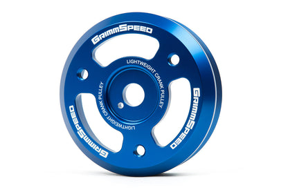 GrimmSpeed Lightweight Crank Pulley Black For Subaru FA/FB Engines Equipped w/1-Piece OEM Pulley - Graveyard Performance