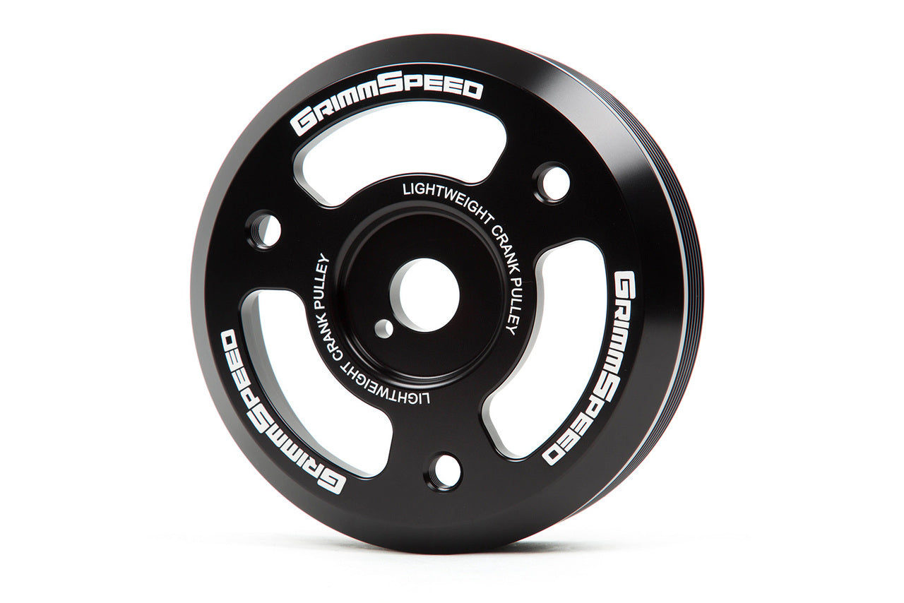 GrimmSpeed Lightweight Crank Pulley Red For Subaru FA/FB Engines Equipped w/1-Piece OEM Pulley - Graveyard Performance