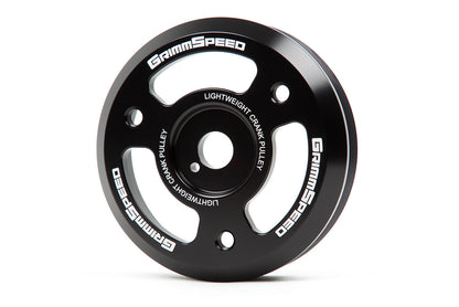 GrimmSpeed Lightweight Crank Pulley Red For Subaru FA/FB Engines Equipped w/1-Piece OEM Pulley - Graveyard Performance