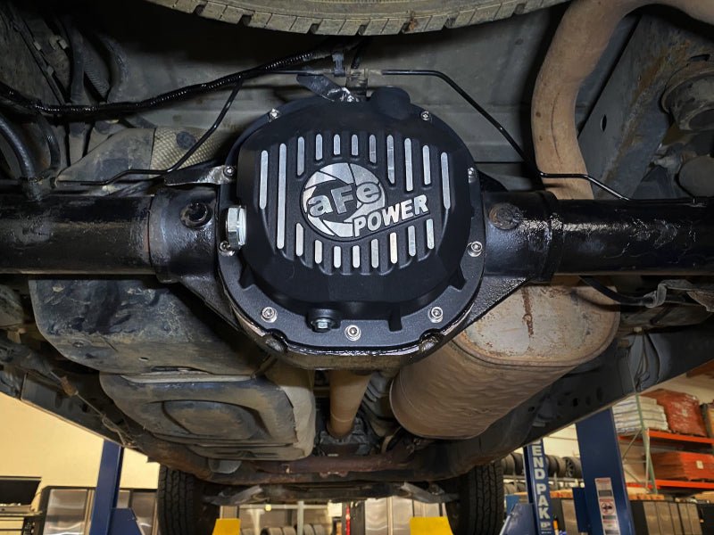 aFe 90-14 Ford F-150 Rear Differential Cover - Black w/ Machined Fins - Graveyard Performance