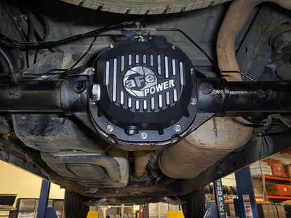 aFe 90-14 Ford F-150 Rear Differential Cover - Black w/ Machined Fins - Graveyard Performance