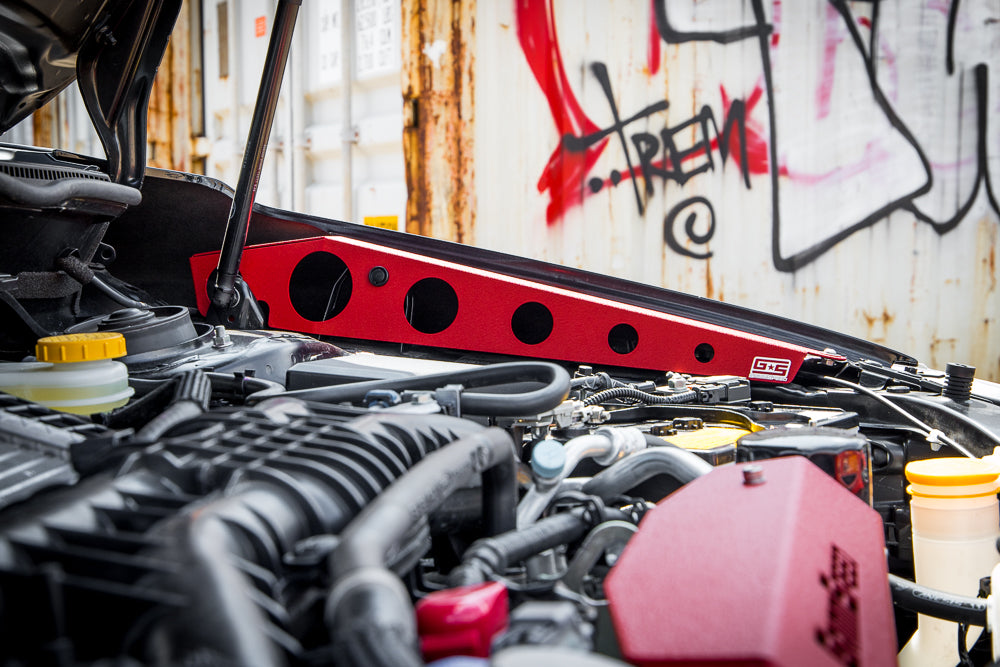 GrimmSpeed Fender Shrouds Red For15-21 Subaru WRX/STI - Graveyard Performance