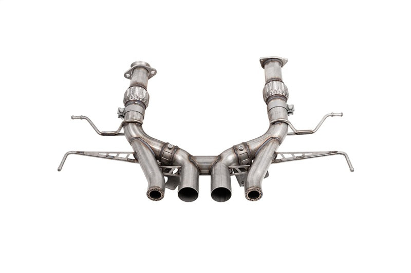 Corsa 23-25 Chevrolet Corvette C8 Z06 3in Valved Cat-Back Exhaust Muffler Delete Track Systemw/o Tip - Graveyard Performance